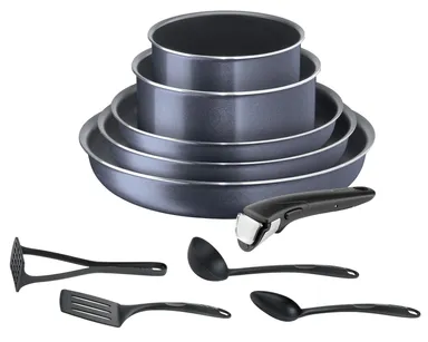 Набор посуды Tefal Ingenio Twinkle Grey 10 предметов 04180860